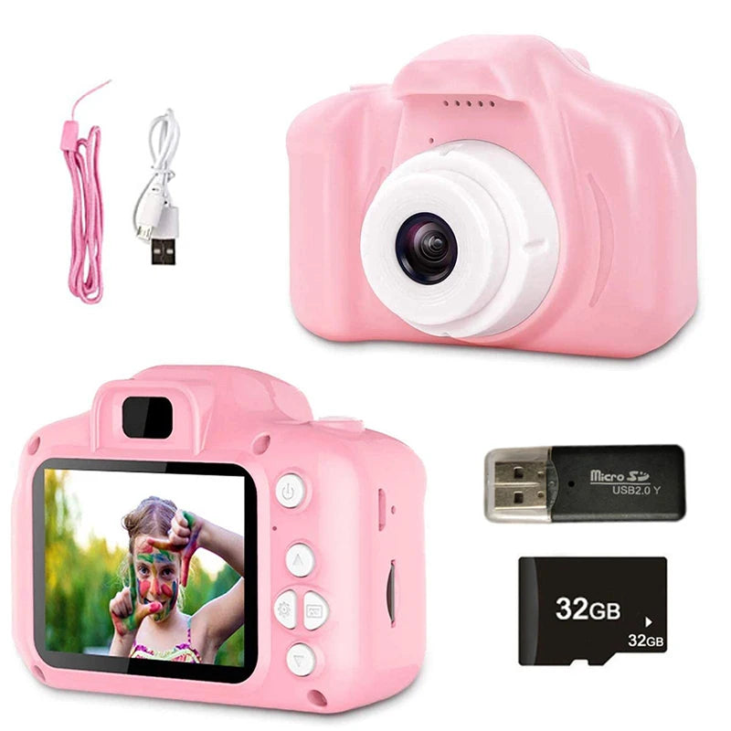 ZK30 Children'S Camera Waterproof 1080P HD Screen Camera Video Toys Kids Cartoon Cute Camera Outdoor Photography Toys