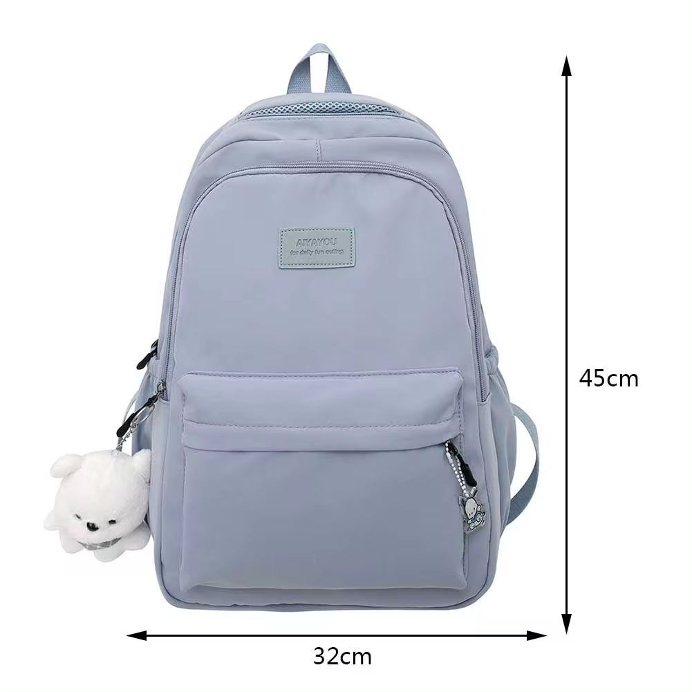 Women Backpack Casual Candy Color Student School Bag Large Capacity Fashion Backpack for Office Travel School Korean Backpack