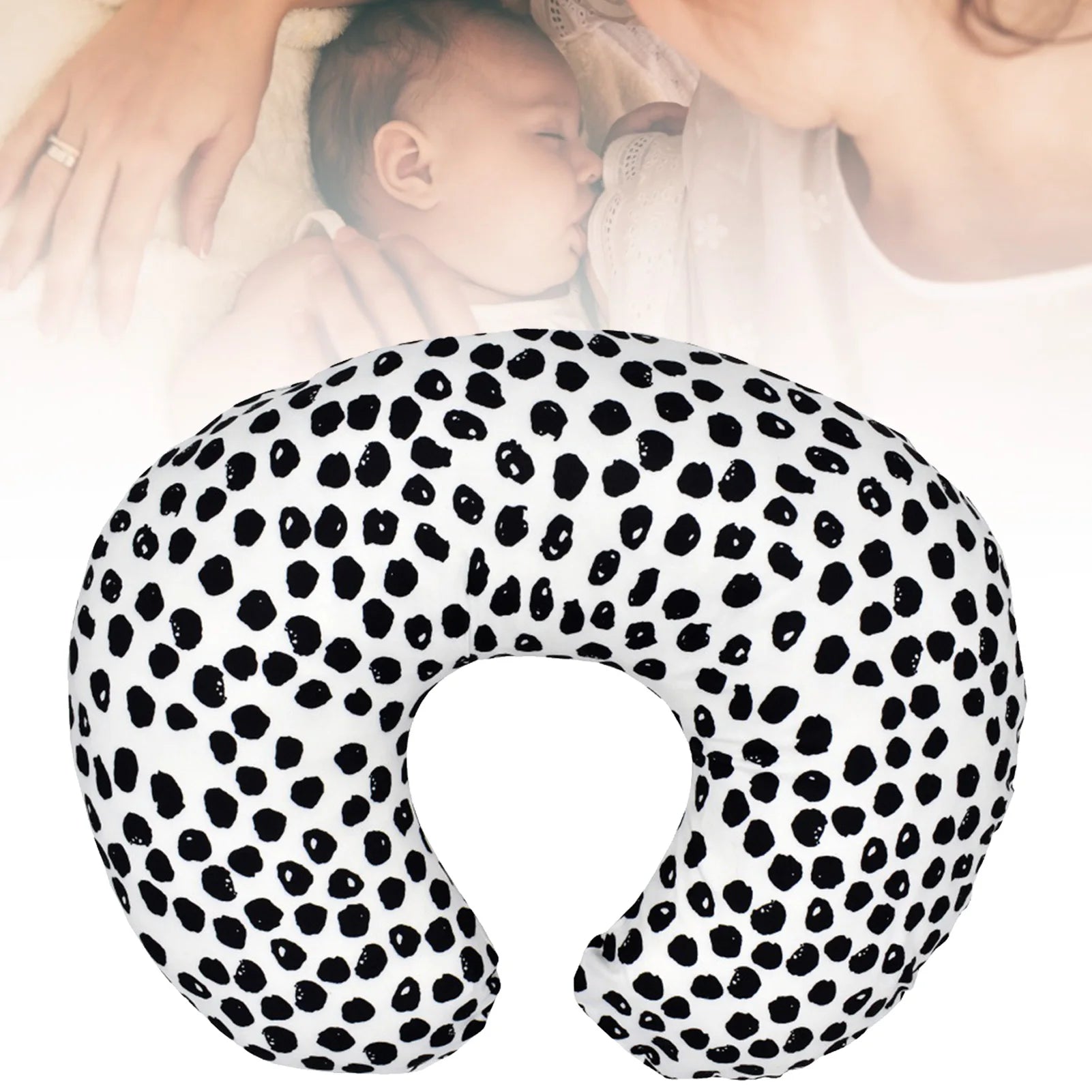 Baby U-Shaped Nursing Pillowcase Maternity Breastfeeding Pillow Cover Infant Newborn Cotton Feeding Waist Cushion Removable