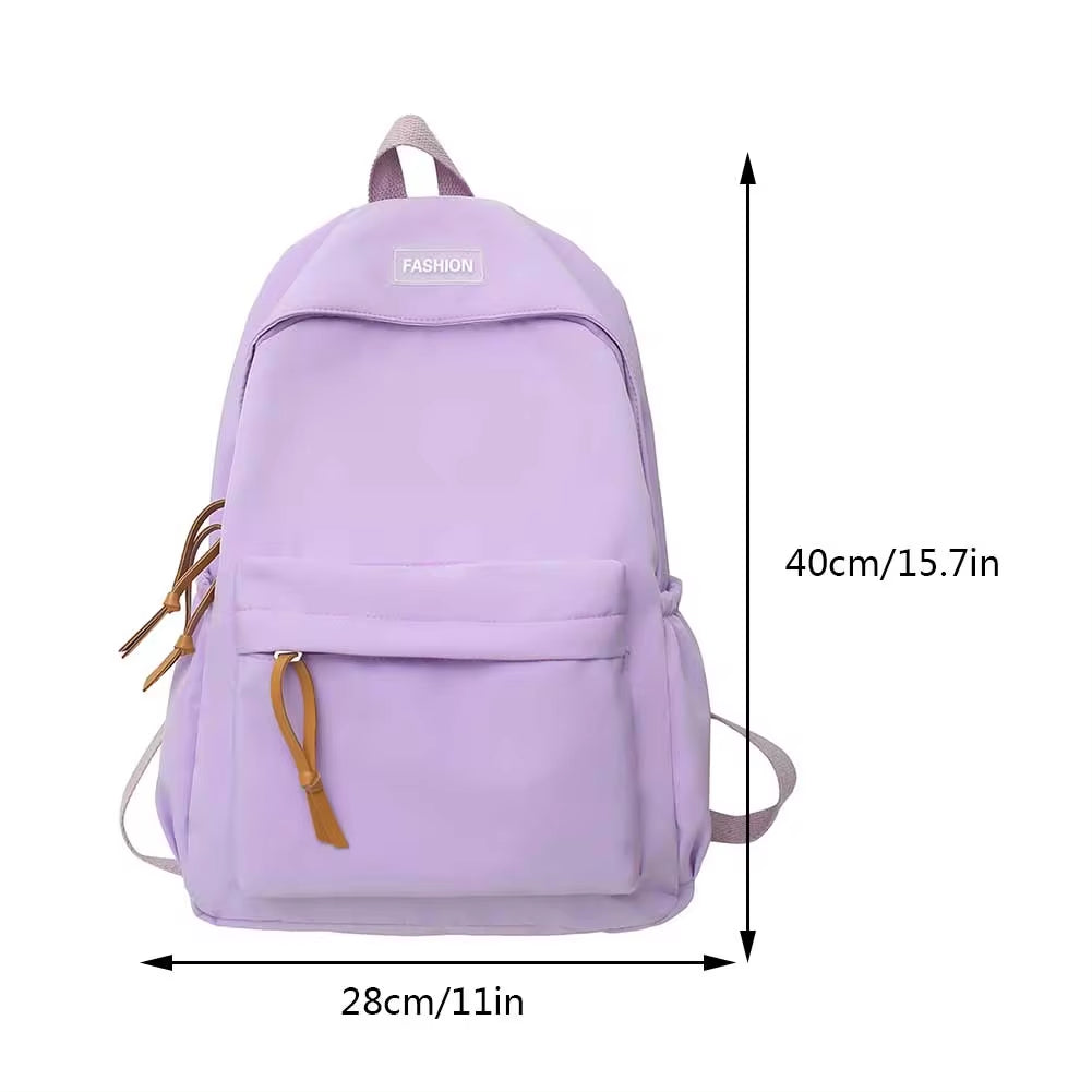 Women Backpack Casual Candy Color Student School Bag Large Capacity Fashion Backpack for Office Travel School Korean Backpack