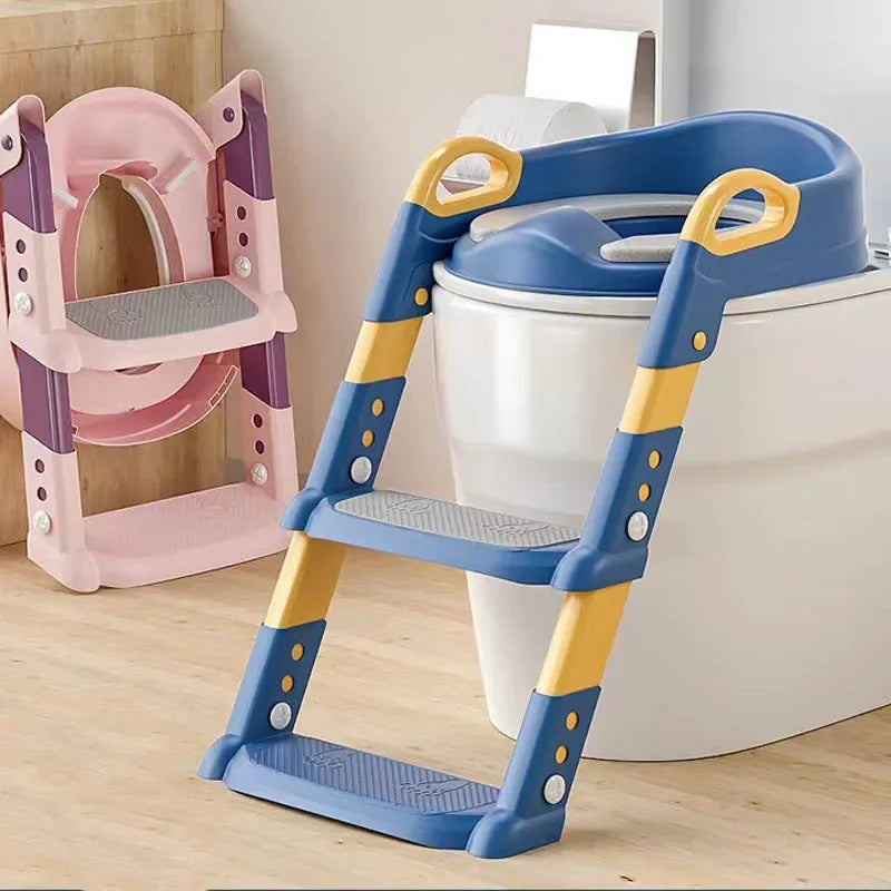 Stepped Children'S Toilet Foldable Foot Stool Multi-Functional Toilet Boy Girl Baby Toilet Training