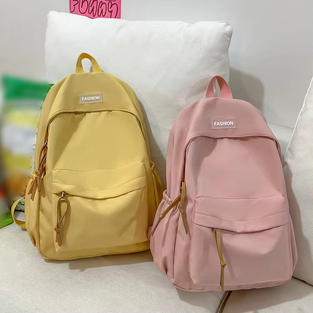 Women Backpack Casual Candy Color Student School Bag Large Capacity Fashion Backpack for Office Travel School Korean Backpack