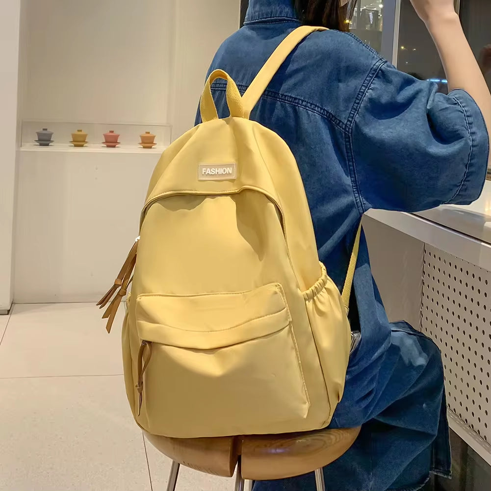 Women Backpack Casual Candy Color Student School Bag Large Capacity Fashion Backpack for Office Travel School Korean Backpack