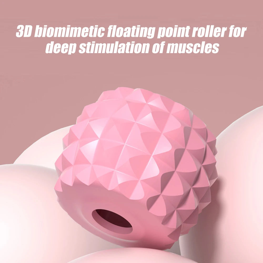 Muscle Roller, Trigger Point Massage Foam Roller Stick for Leg, Arms, Tennis Elbow Fascia Muscle Roller, Hard Spiky Massage Ball