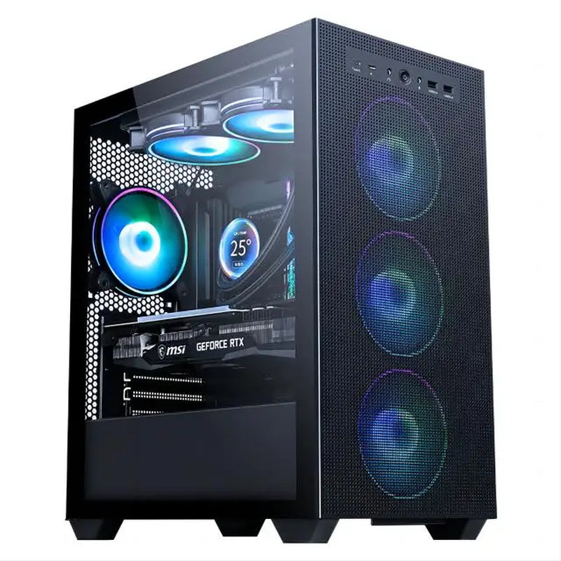 DIY Game Desktop Host Motherboard CPU 16G RAM 500G SSD Power Supply PC Gaming Desktop Computer with A8 7680 CPU Gamer