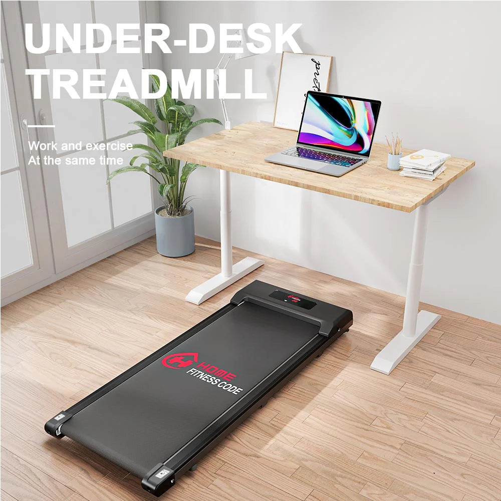 Space Saving Motorised Treadmill Walking Machine with LCD Display