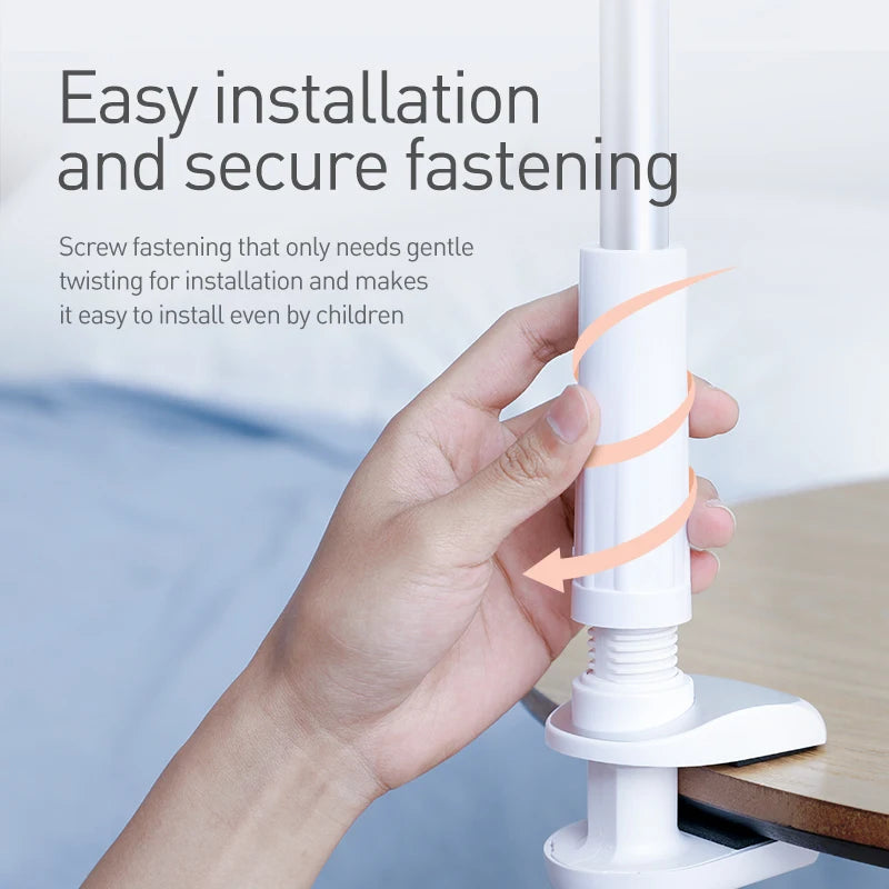 Baseus 360 Rotating Flexible Long Arm Lazy Phone Holder Adjustable Desktop Bed Table Clip for Iphone Xiaomi Mobile Phone Holder