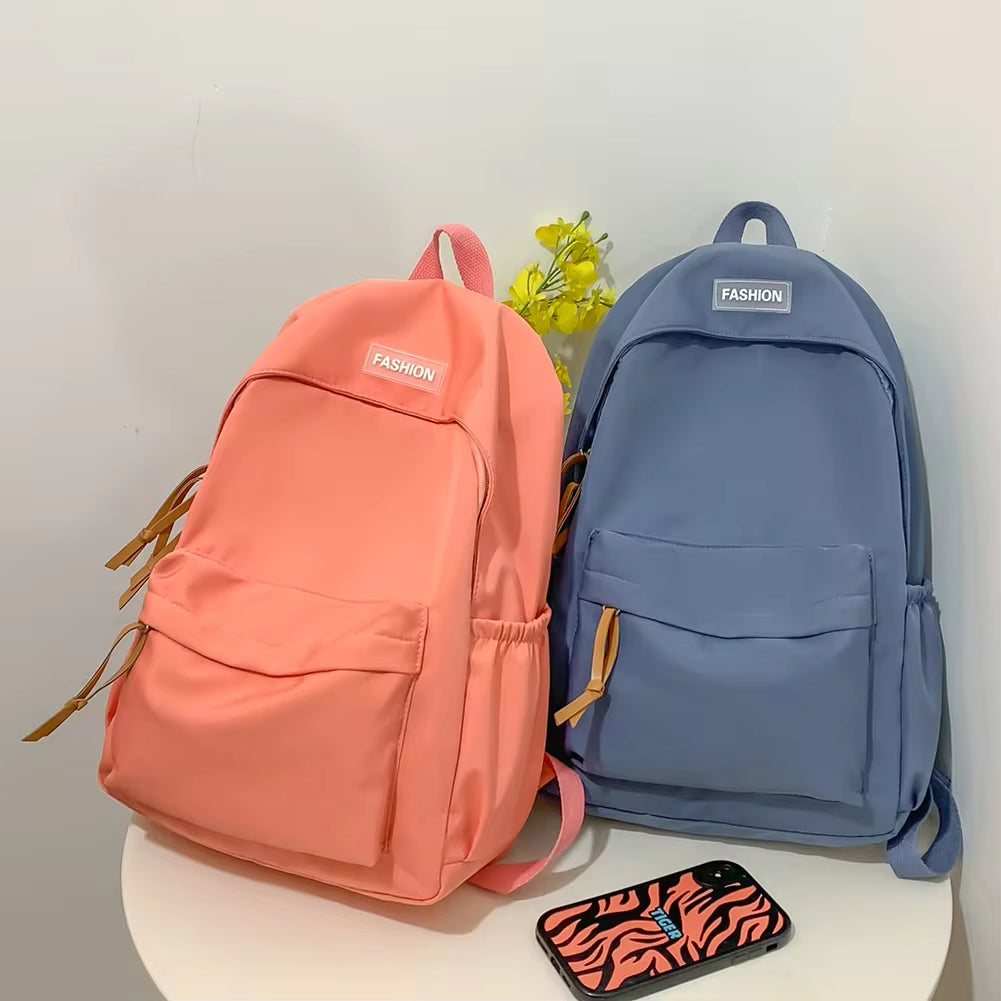 Women Backpack Casual Candy Color Student School Bag Large Capacity Fashion Backpack for Office Travel School Korean Backpack