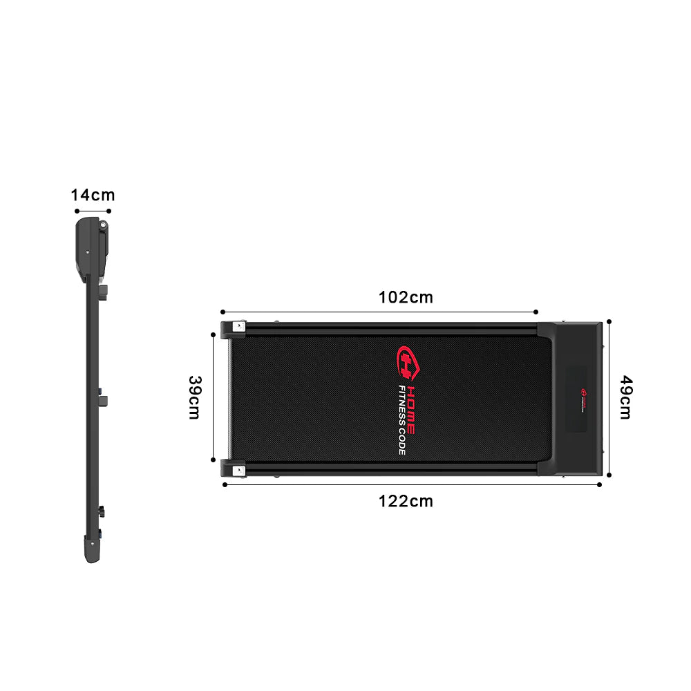 Space Saving Motorised Treadmill Walking Machine with LCD Display