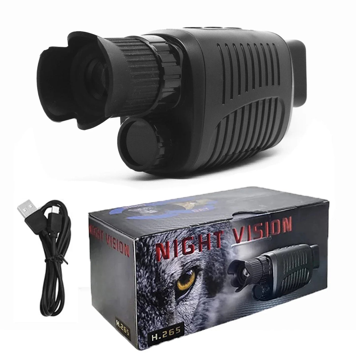 1080P Monoculars Hunting Telescope Camera 5X Digital Zoom Photo Video Playback Outdoor 300M Full Darkness Infrared Night Vision