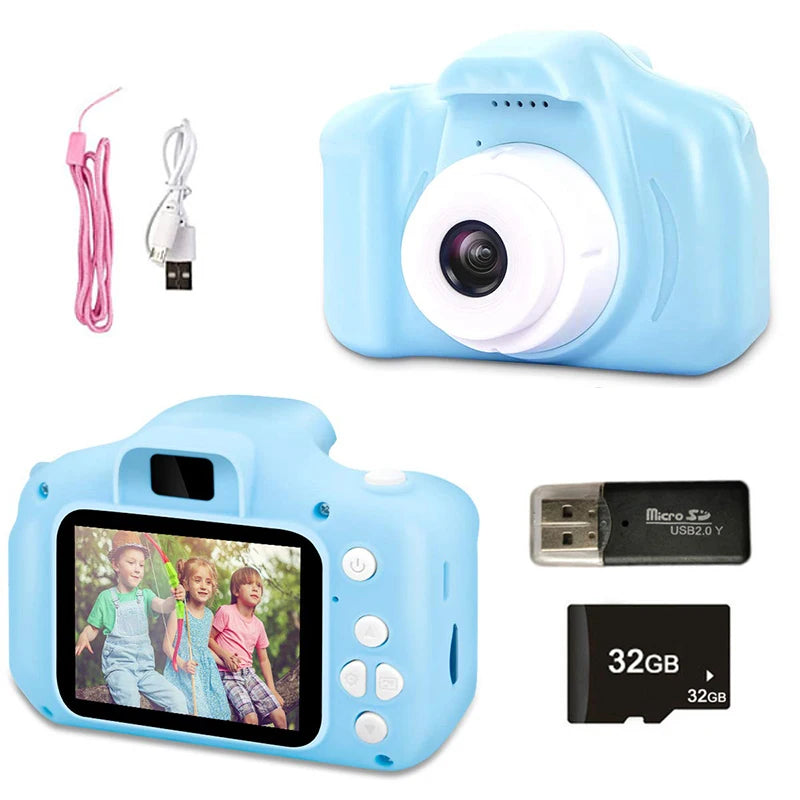 ZK30 Children'S Camera Waterproof 1080P HD Screen Camera Video Toys Kids Cartoon Cute Camera Outdoor Photography Toys