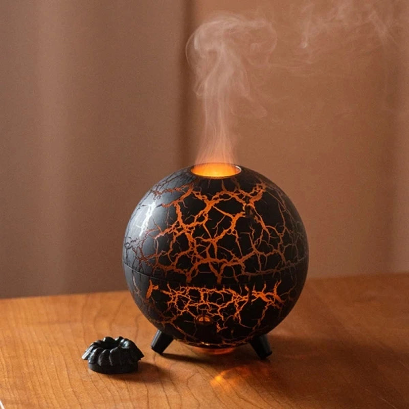 2024 New Planet Colorful Atmosphere Lamp USB Humidifier 200ML Water Tank Can Add Essential Oil Household Mini Aroma Diffuser