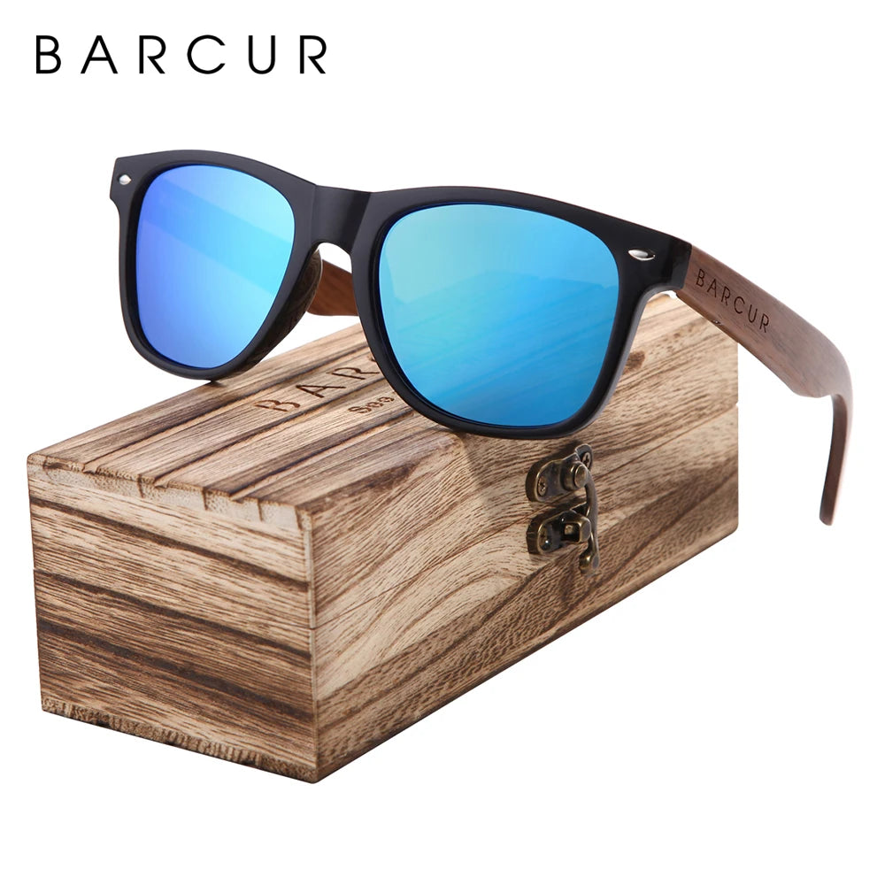 Black Walnut Sunglasses Wood Polarized Sunglasses Men Glasses Men UV400 Protection Eyewear Wooden Original Box