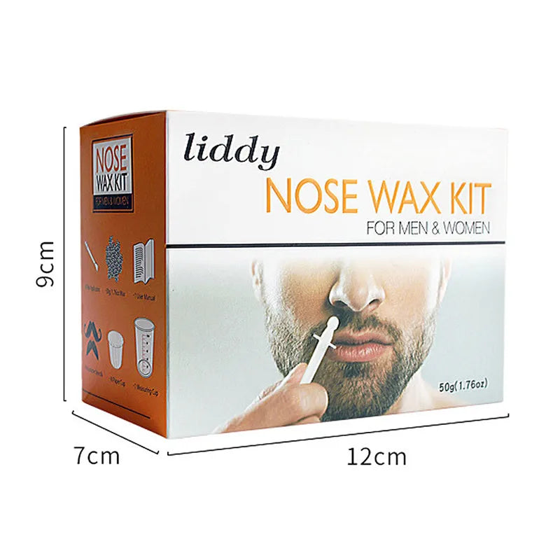 Painless Nose Hair Removal Wax Nose Wax Nostril Cleaning Depilation Paper-Free Wax Cleaning Hair Wax & Women Nose Kit