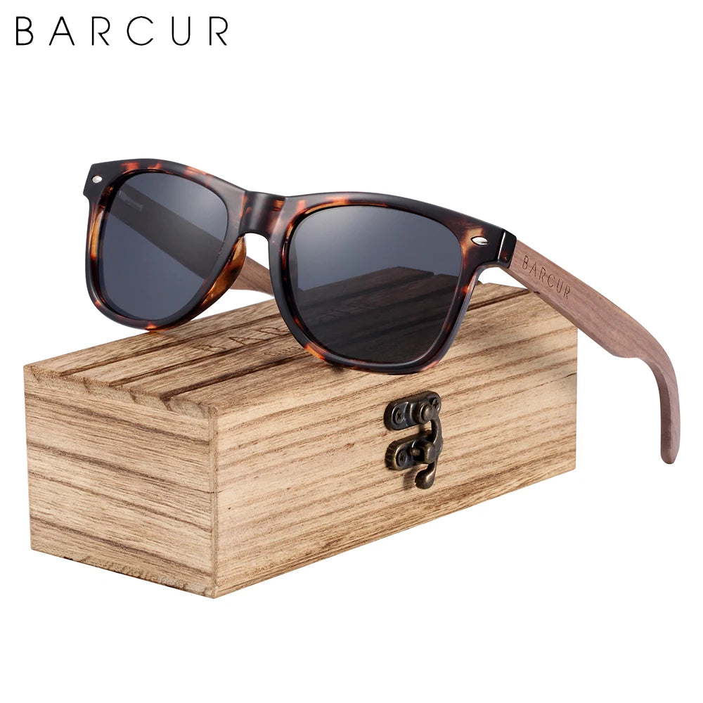 Black Walnut Sunglasses Wood Polarized Sunglasses Men Glasses Men UV400 Protection Eyewear Wooden Original Box