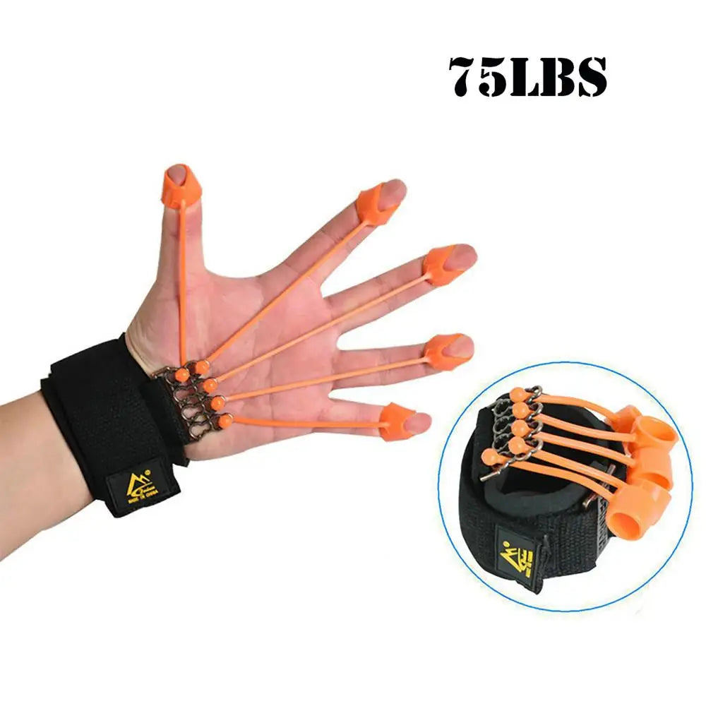 Hand Gripper Finger Expander Exercise Hand Grip Wrist Strength Trainer Finger Exerciser Resistance Bands Fitness Muscle Training