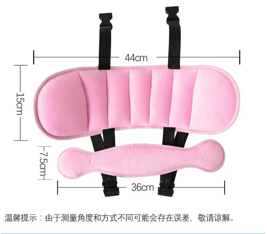 Car Baby Sleep Anti-Collision Head Fixing Belt Child Kids Car Safety Seat Headrest Sleep Adjustable Auxiliary Cotton Belt