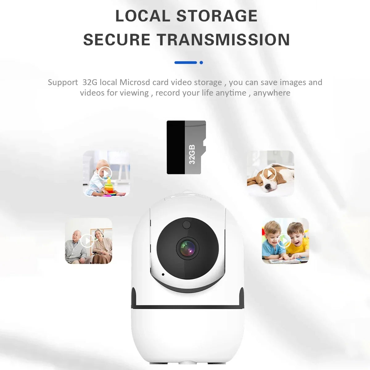 Wifi Surveillance Camera Baby Monitor 1080P CCTV HD Smart IP Security Camera Two Way Talk Night Vision Intelligent Tracking