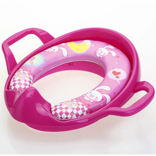 Children'S Toilet Seat plus Size Cartoon Soft Baby Toilet Seat Portable Male and Female Baby Toilet Training Toilet Chair