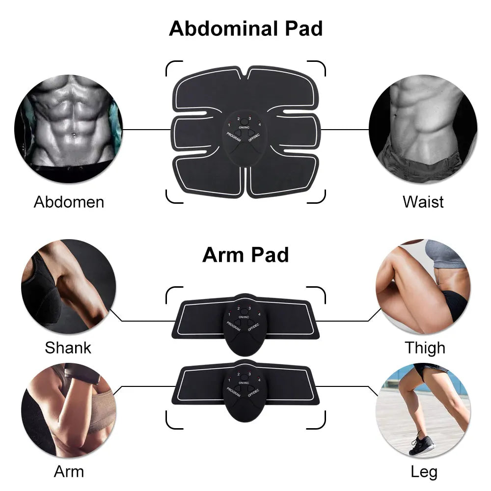 Wireless EMS Trainer Abs Muscle Stimulator Myostimulator Body Fitness Electric Weight Loss Body Slimming Massager Belt Body Slim