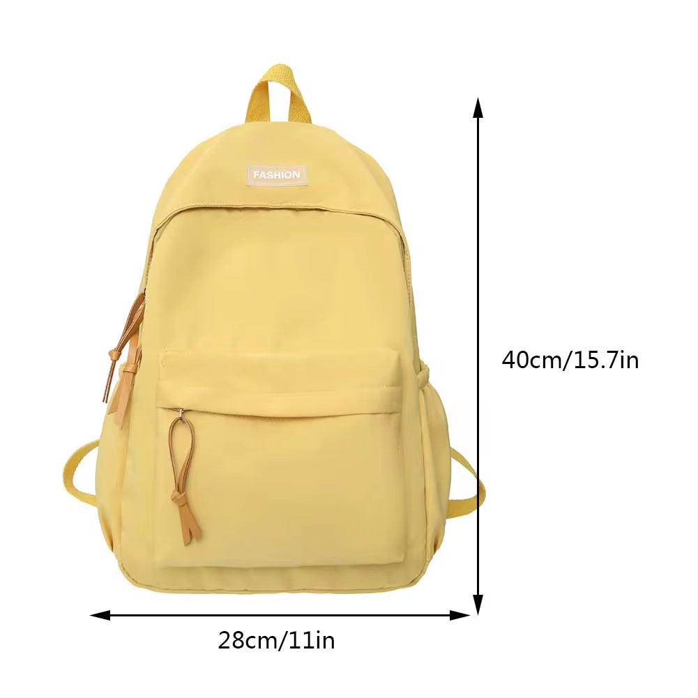 Women Backpack Casual Candy Color Student School Bag Large Capacity Fashion Backpack for Office Travel School Korean Backpack